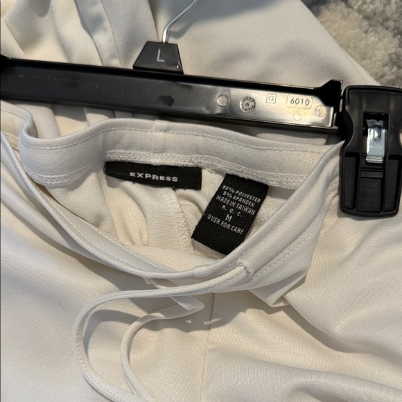 Express Ivory Drawstring Trousers - Picture 2 of 3